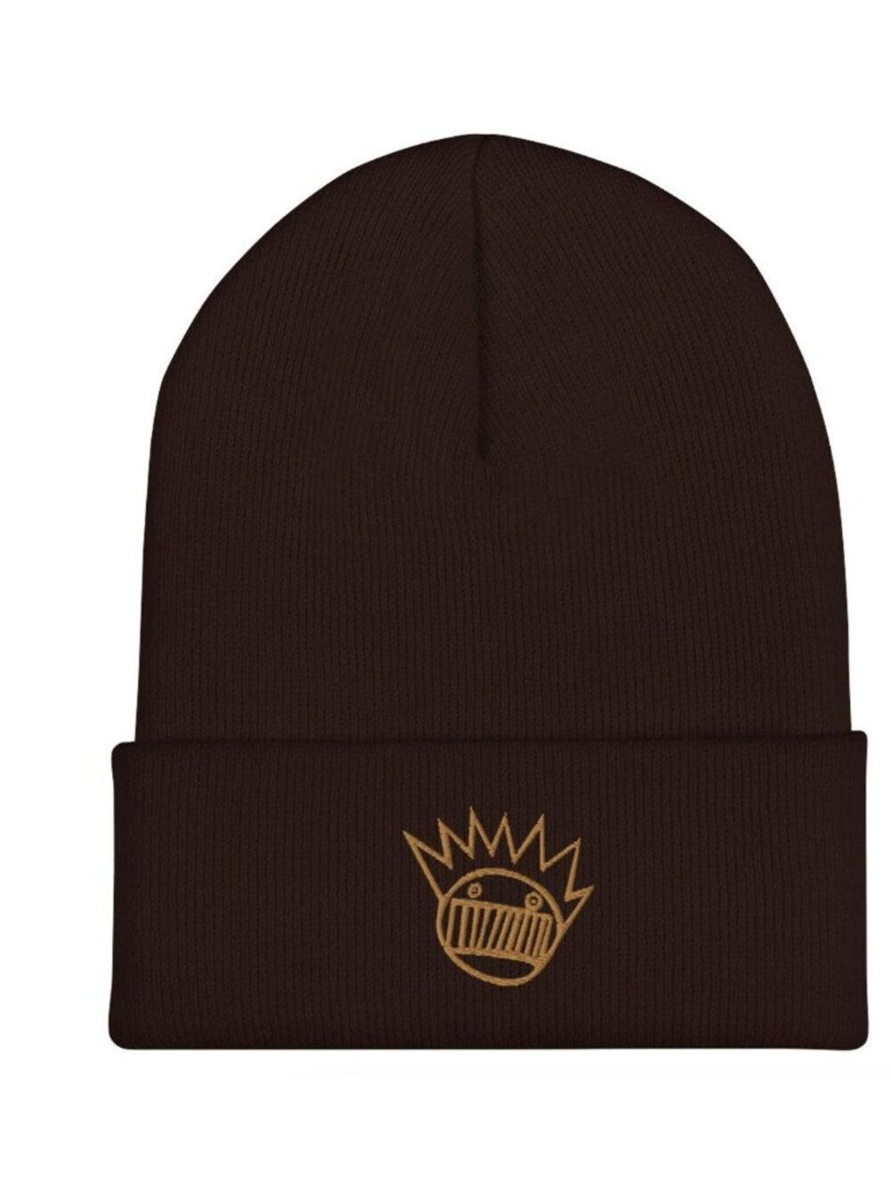 Ween Unisex Embroidered Boognish Brown Cuffed Beanie Hat, NEW